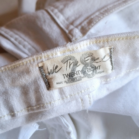 Free People Raw White Ripped High Rise Jeans 28 - Picture 10 of 15